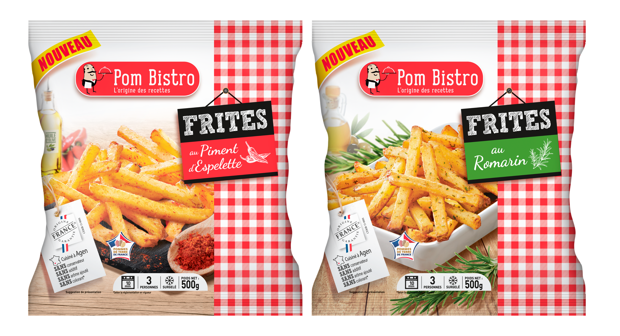 B.or Pom Frite Xl Au Four - Bouton d'Or - 750 g e